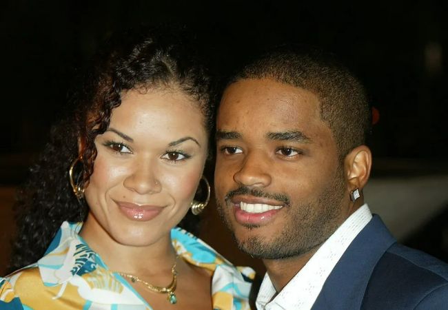 Picture of Larenz and his wife Tomasina posing for a photo. 